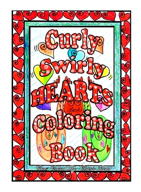 预订 Curly Swirly Hearts Coloring Book: 9781659719956