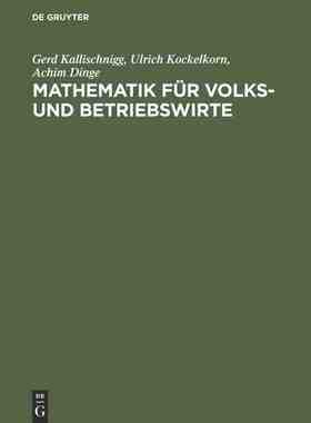 【预订】Mathematik für Volks- und Betriebswirte 9783486274240