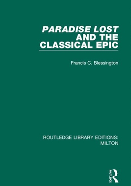 【预订】Paradise Lost and the Classical Epic
