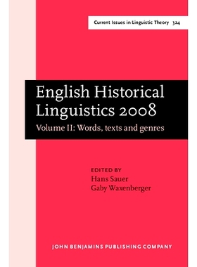 预订 English Historical Linguistics 2008. Selected papers from the fifteenth International Conference on English Histori