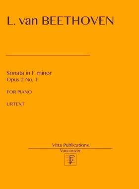 预订 Sonata in F minor, op. 2 no. 1: Urtext: 9781974066384