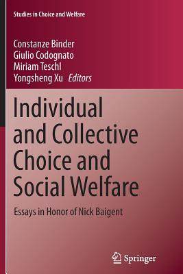 【预订】Individual and Collective Choice and Social Welfare