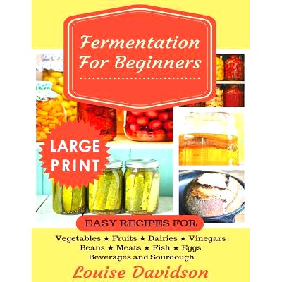 预订 Fermentation for Beginners ***Large Print Edition***: Easy Recipes for Vegetables, Fruits, Dairies, Vinegars, Beans