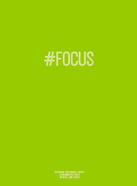 预订 微瑕清仓Notebook for Cornell Notes, 120 Numbered Pages, #FOCUS, Lime Cover: For Taking Cornell Notes, Perso...