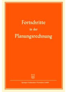 预订 Fortschritte in der Planungsrechnung: 9783663005438