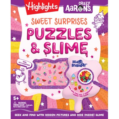预订 甜蜜惊喜拼图和史莱姆 游戏活动 *谜题 英文 Highlights × Crazy Aaron's Sweet Surprises Puzzles & Slime:9781639624089图片