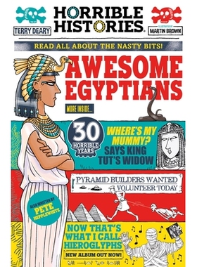 预订 Horrible Histories: Awesome Egyptians (Newspaper Edition) 了不起的埃及人（报纸版）: 9780702322914