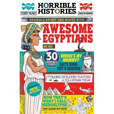 预订 Horrible Histories: Awesome Egyptians (Newspaper Edition) 了不起的埃及人（报纸版）: 9780702322914