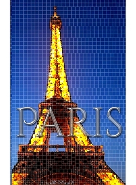 预订 Paris eiffel tower Mosaic creative blank journal sir Michael Huhn designer edition: Paris eiffel tower Mosaic creat