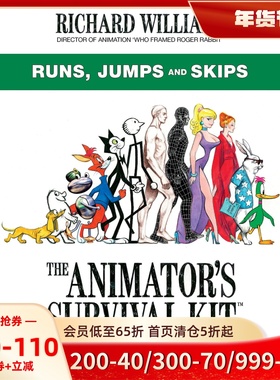 原动画基础教程：跑、蹦、跳 The Animator's Survival Kit: Runs, Jumps and Skips 英文原版 Richard Williams