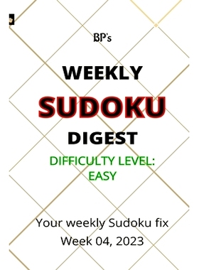 预订 Bp’s Weekly Sudoku Digest - Difficulty Easy - Week 04, 2023: 9798374263862