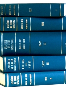 预订 Recueil des cours, Collected Courses, Tome/Volume 340A (Index Tomes/Volumes 331-340) 海牙国际法学院演讲集，卷340: 9