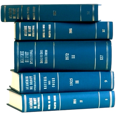 预订 Recueil des cours, Collected Courses, Tome/Volume 340A (Index Tomes/Volumes 331-340) 海牙国际法学院演讲集，卷340: 9