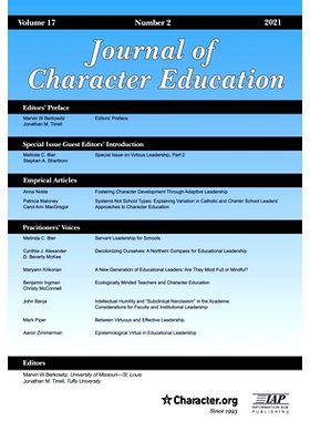 预订 Journal of Character Education Volume 1 Number 2 2021: 9781648026768