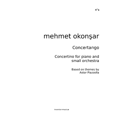 预订 Concertango: Concertino for piano and small orchestra: 9781489527998