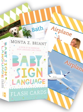 预订 Baby Sign Language Flash Cards: A Deck of 50 American Sign Language (Asl) Cards: 9781401957247