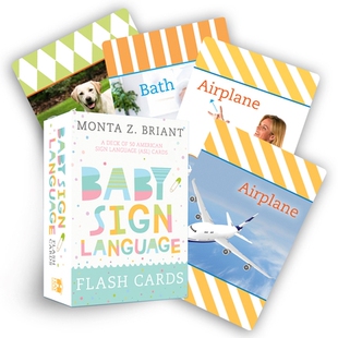 预订 Baby Sign Language Flash Cards: A Deck of 50 American Sign Language (Asl) Cards: 9781401957247