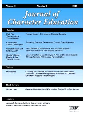预订 Journal of Character Education Volume 11 Number 2 2015: 9781681235998