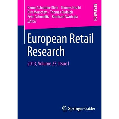 预订 European Retail Research: 2013, Volume 27, Issue I 欧洲零售研究：2013年 第27卷 第1期: 9783658053123
