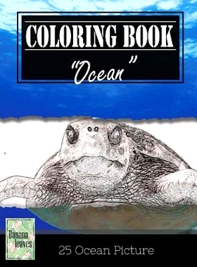 预订 Ocean Sealife Greyscale Photo Adult Coloring Book, Mind Relaxation Stress Relief: Just added color to release your