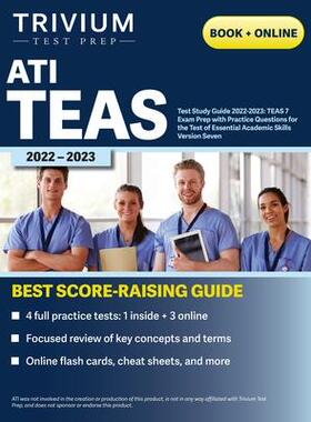 [预订]ATI TEAS Test Study Guide 2022-2023: Comprehensive Review Manual, Practice Exam Questions, and Detai 9781637980835