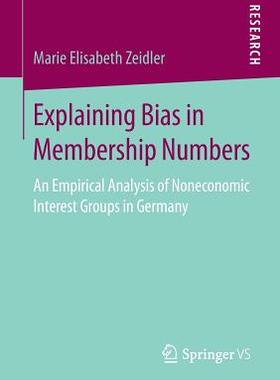 【预订】Explaining Bias in Membership Numbers