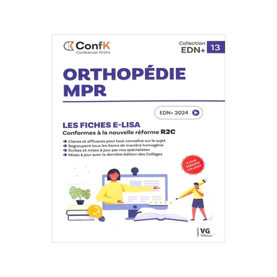 预订 Orthopédie, MPR : les fiches e-Lisa : conformes à la nouvelle réforme R2C, EDN+ 2024