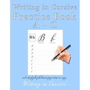 预订 Writing in Cursive: Practicing English letters in Cursive with lined and dotted middle line paper: 9798456975119