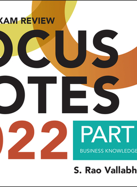 【预订】Wiley Cia 2022 Part 3 Focus Notes: Business Knowledge For Internal Auditing 9781119846437