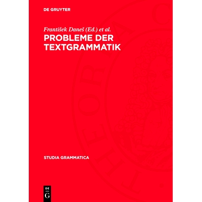 预订 Probleme der Textgrammatik: 9783112709566