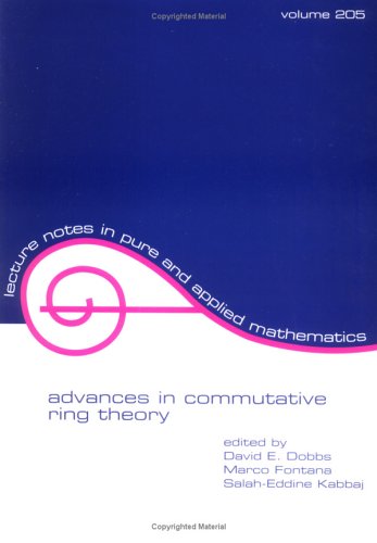 【预订】Advances in Commutative Ring Theory