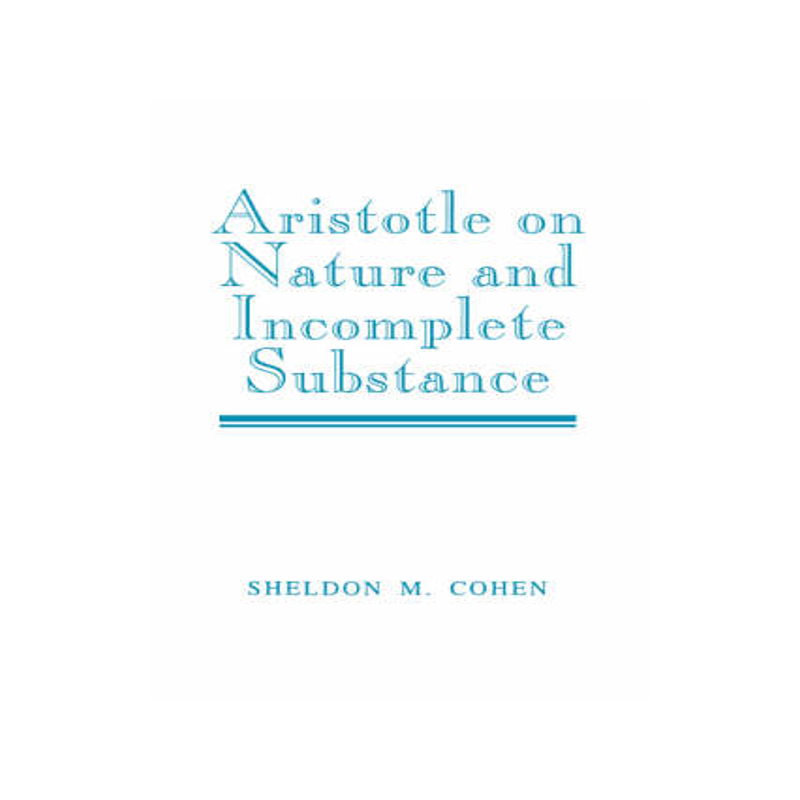 预订 Aristotle on Nature and Incomplete Substance