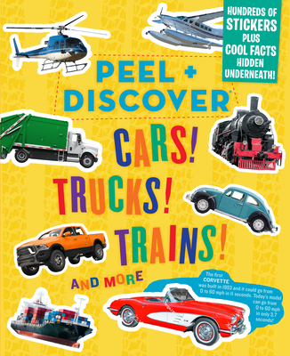 【预订】Peel + Discover: Cars! Trucks! Trains! and More