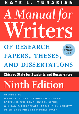 【预订】A Manual for Writers of Research Papers, Theses, and Dissertations, Ninth Edition: Chicago Style for Stude...