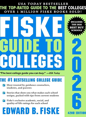 现货 费思克大学择校指南 2026年版 英文原版 北美留学选校参考 Fiske Guide to Colleges 2026