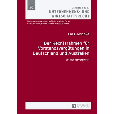 预订 Der Rechtsrahmen für Vorstandsvergütungen in Deutschland und Australien: Ein Rechtsvergleich 德国和澳大利亚执行理