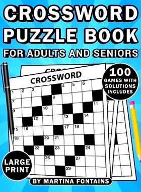 预订 Crossword Puzzle Book for Adults and Seniors: 100+ Fun Brain-Boosting Activities with Large Print Edition for Easy
