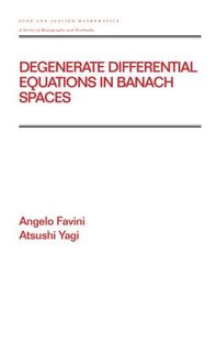Differential Degenerate Equations Spaces Banach 预订