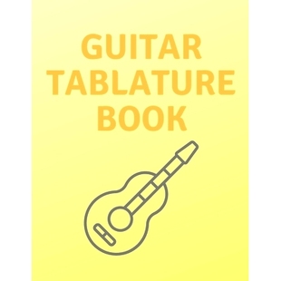 Kids Guitar And For Book Soft 8.5x11 Adults Cover Gift Tab 150pages Tablature 预订 Matte Birthday