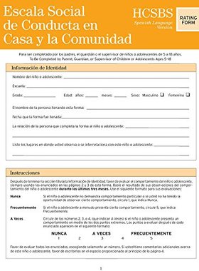 【预售】Home and Community Social Behavior Scales Rating Form in Spanish