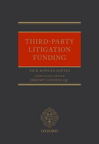 【预订】Third Party Litigation Funding