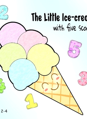 预订 Little Ice cream: with five scoops: 9798512084496