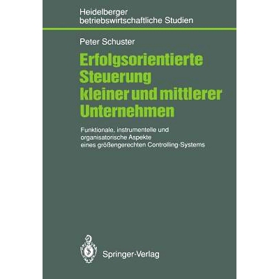 预订 Erfolgsorientierte Steuerung kleiner und mittlerer Unternehmen: Funktionale, instrumentelle und organisatorische As