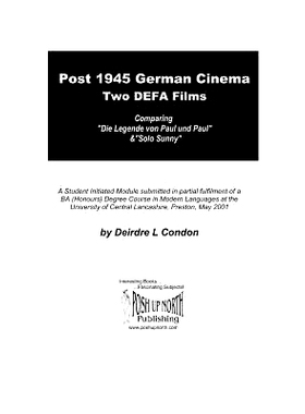 预订 Post 1945 German Cinema - Two DEFA Films: Comparing 