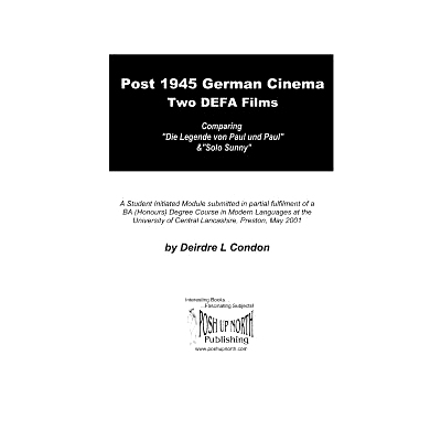 预订 Post 1945 German Cinema - Two DEFA Films: Comparing 