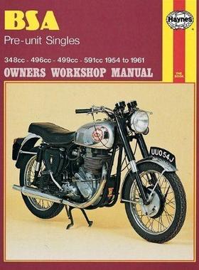 [预订]BSA Pre-unit Singles (54 - 61) Haynes Repair Manual 9780856963261