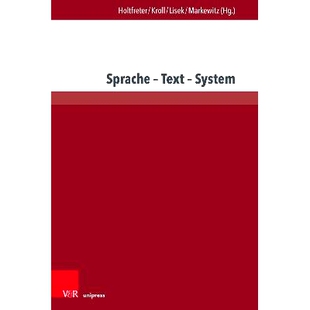 预订 Sprache – Text – System 语言-文本-系统: 9783847115144