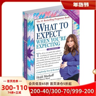 预售 英文原版 海蒂怀孕大百科(第5版) What to Expect When You're Expecting