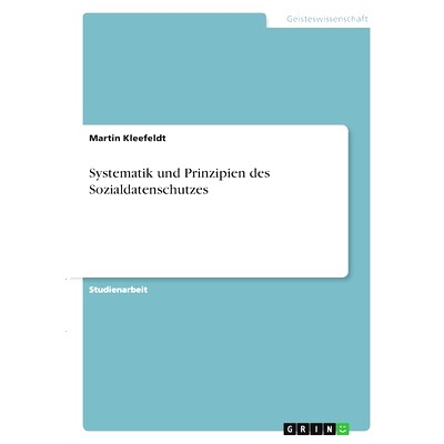 预订 Systematik und Prinzipien des Sozialdatenschutzes: 9783346320759
