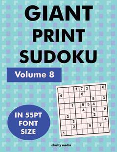 giant 预订 print font sudoku 9x9 Volume size Print puzzles 55pt 9781542653732 Giant 100 Sudoku